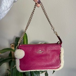 Fuchsia Coach shoulder bag